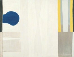 Forme bleue sur blanc