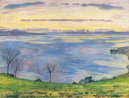 LAKE LECEVA le soir à Chexbres