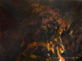 Vasco da gama rencontrant l'esprit de la tempête