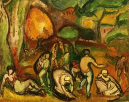 Figures dans un paysage