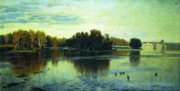 Étang. Soirée d'été.