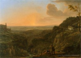 Une vue de la campagna romain de Tivoli
