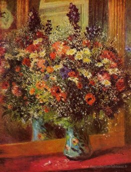 Bouquet devant un miroir