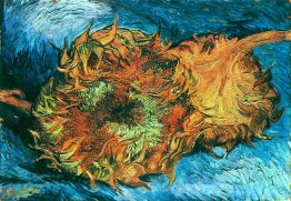 Nature morte avec deux tournesols