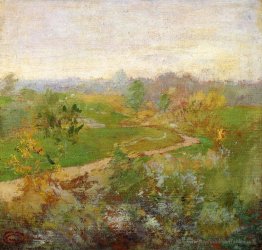 Route au-dessus de la colline
