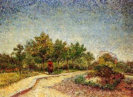 Lane dans le parc d'Argenson à Asnieres