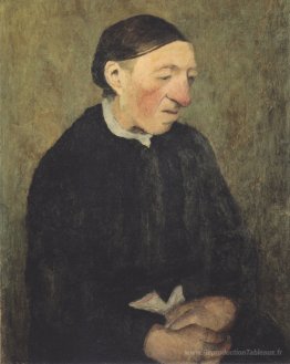 Vieille femme avec mouchoir