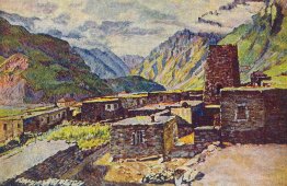 Géorgie. Kazbek. Vue de la gorge darial