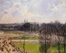 Les jardins Tuileries après-midi d'hiver