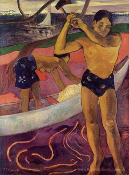 Un homme avec une hache