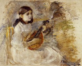 Fille jouant la mandoline