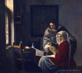 Fille interrompue à sa musique