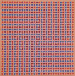Vibrazioni des adjacents rouge-bleu, viola fond