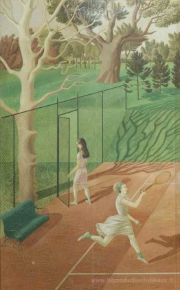Tennis (triptyque, aile gauche)