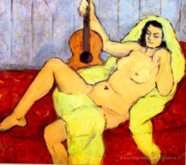 Nu avec guitare