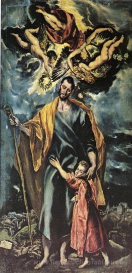 Saint Joseph et l'enfant du Christ