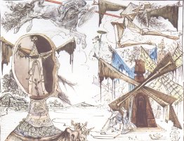Don Quichote et les moulins à vent