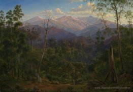 Mount Kosciusko, vu de la frontière victorienne (Mount Hope Rang