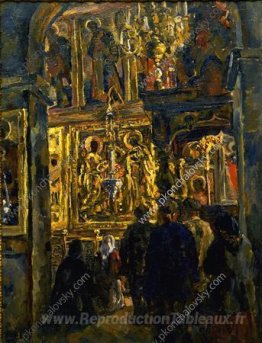Le service dans la cathédrale Saint-Sophia