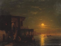 Nuit lunaire à la mer