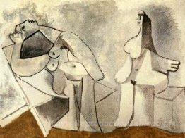 Deux femmes assises