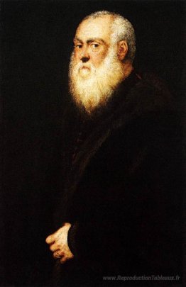 Portrait d'un homme barbu blanc
