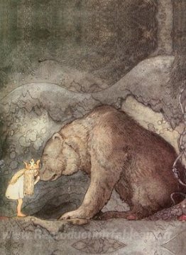 Elle a embrassé l'ours au nez