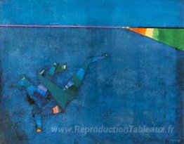 Composition (fond bleu)
