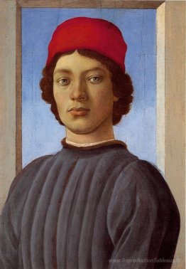 Portrait d'un jeune homme avec une casquette rouge