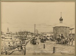 Sergiyev Posad. La route de Moscou