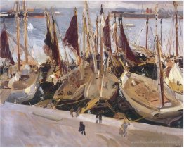Bateaux dans le port, Valencia