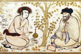 Jeunes princiers et derviche (attribués)