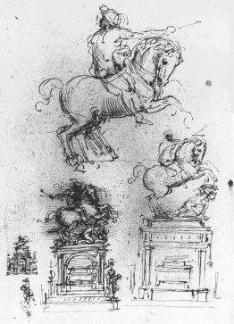Étude pour le monument équestre Trivulzio