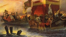 La péniche d'État du cardinal Richelieu sur le Rhône