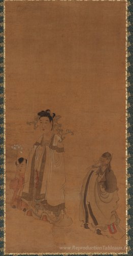 Le roi du dragon vénération du Bouddha