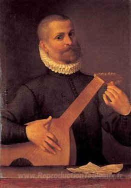 Portrait d'un luteniste (portrait du musicien Orazio Bassani)