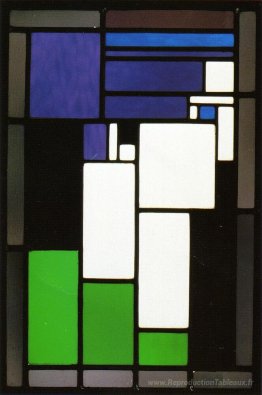 Composition de vitraux "femme"