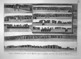Grande entrée végétale de la ville de Pompéi et des bâtiments en