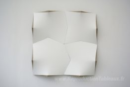 4 carrés pressés I (blanc)