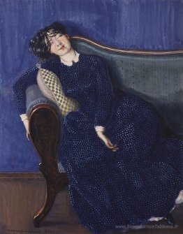 Jeune femme. Endormi