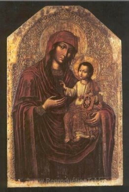 Icône de la mère de Dieu de l'iconostase de Maniava Hermitage