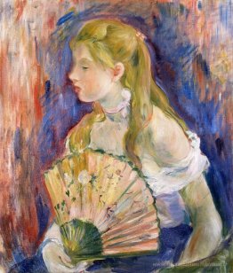 Jeune fille avec un fan