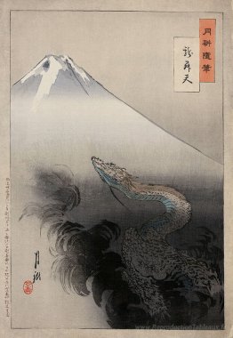 Dragon s'élevant au ciel