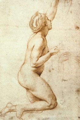 Femme nue à genoux