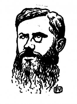 Portrait d'écrivain français Édouard Dujardin