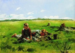 Garçons sur le terrain