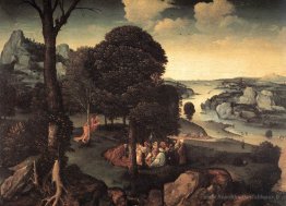 Paysage avec Saint-Jean-Baptiste prêchant