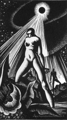 Illustration de Moloch d'Alan Ginsberg à l'habitude de typograph