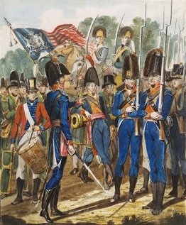 Membres de la troupe de la ville et autres soldats de Philadelph