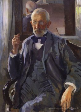 Portrait de A. Somov, le père de l'artiste